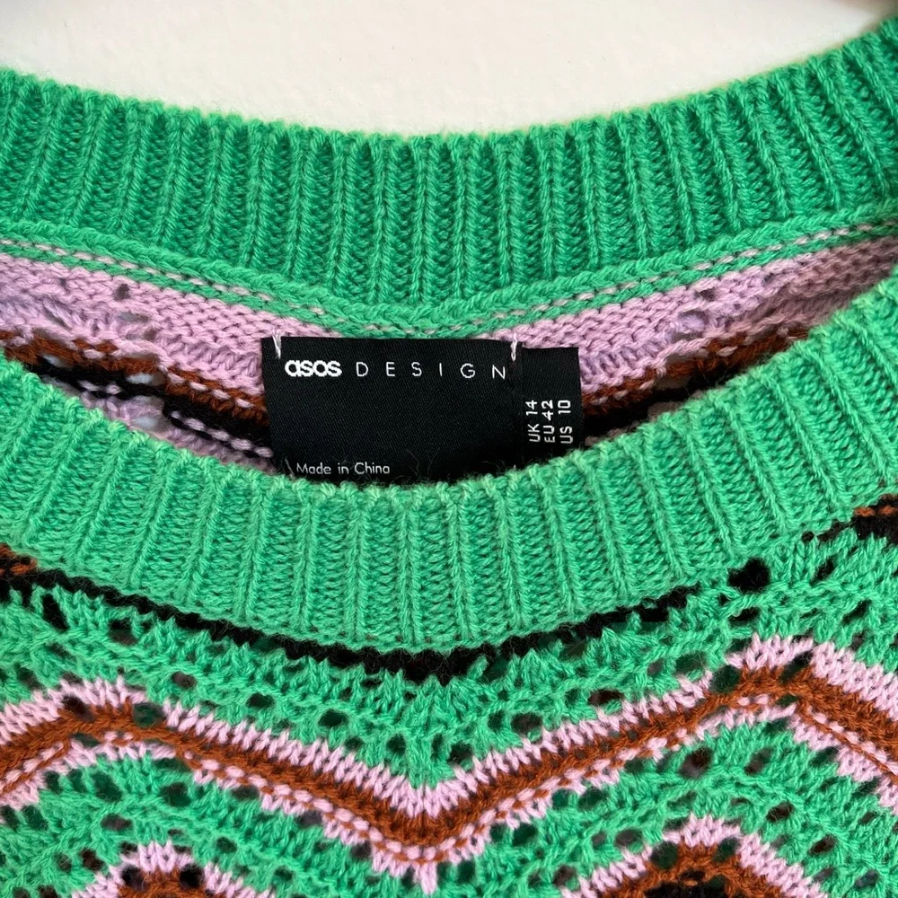 Knit mini tank dress - chevron stripe - Size US 10 - Picture 4 of 5